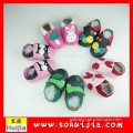 Make Your Own Fashion colorful animal shape soft flat embroidered dress infant shoes for baby